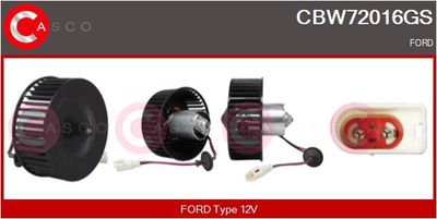 CASCO CBW72016GS Вентилятор салона  для FORD KA (Форд Kа)