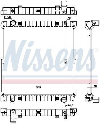 Kylare, motorkylning NISSENS 63333