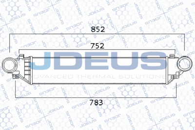 Интеркулер JDEUS 817M42A для MERCEDES-BENZ CLC-CLASS