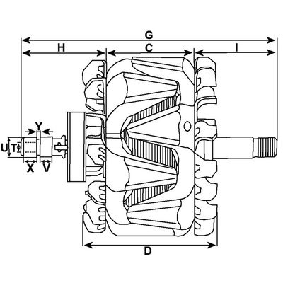 Rotor, generátor HC-Cargo F 032 237 127