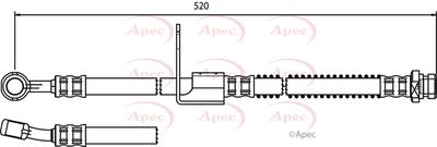 Brake Hose APEC HOS3750