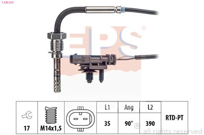 SENZOR TEMPERATURA GAZE EVACUARE