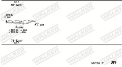SISTEM DE ESAPAMENT WALKER DCK058144