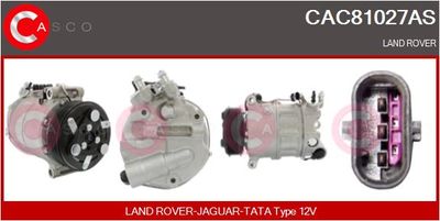 CASCO CAC81027AS Компрессор кондиционера  для LAND ROVER RANGE ROVER IV (L405) 3.0 TDV6 4x4