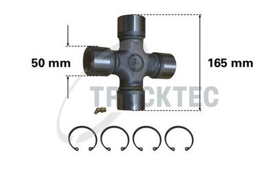 TRUCKTEC AUTOMOTIVE Lankstas, kardaninis velenas