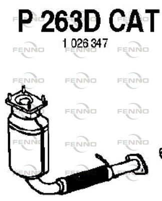 FENNO P263DCAT Катализатор  для FORD MONDEO II седан (BFP) 1.8 TD