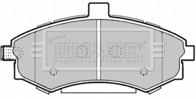Комплект тормозных колодок, дисковый тормоз BORG & BECK BBP1896 для HYUNDAI MATRIX
