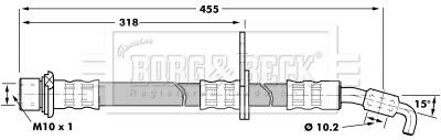 Brake Hose Borg & Beck BBH7240