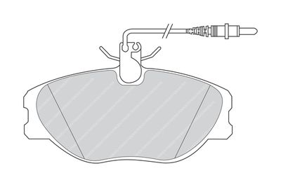 Brake Pad Set, disc brake FVR1000