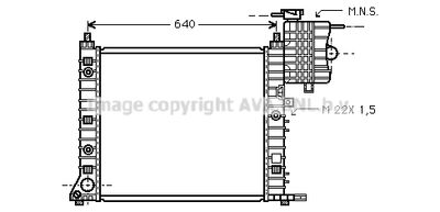 Радиатор, охлаждение двигателя AVA QUALITY COOLING MSA2216 для MERCEDES-BENZ V-CLASS