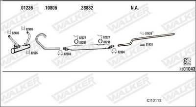 Изпускателна система WALKER CI10113