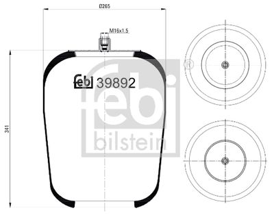 FEBI BILSTEIN Federbalg, Luftfederung