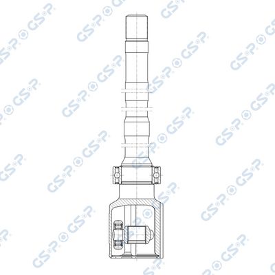 каре комплект, полуоска GSP 602459