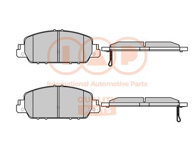 Комплект тормозных колодок, дисковый тормоз IAP QUALITY PARTS 704-06070 для HONDA HR-V