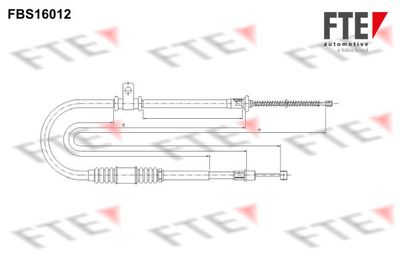 Тросик, cтояночный тормоз FTE 9250416 для MITSUBISHI COLT