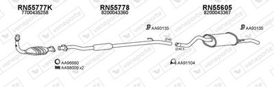 ABGASANLAGE VENEPORTE 550255