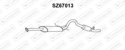 VENEPORTE SZ67013 Глушитель выхлопных газов  для SUZUKI VITARA Cabrio (ET, TA) 1.6 i 16V (TA02, SE416)