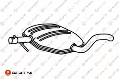 EUROREPAR E12876E Глушитель выхлопных газов  для VW GOLF III (1H1) 1.6