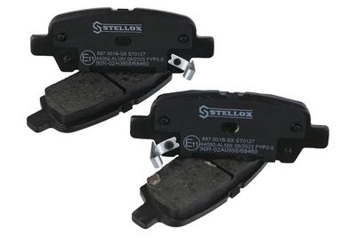 комплект спирачно феродо, дискови спирачки STELLOX 887 001B-SX