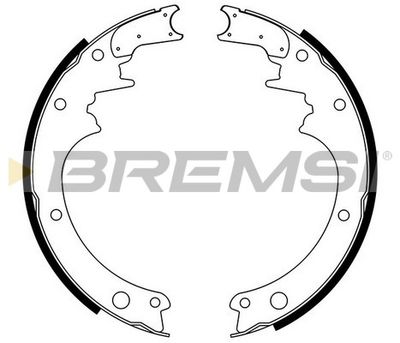 BREMSI GF0850 Ремкомплект барабанных колодок  для NISSAN CABSTAR (Ниссан Кабстар)