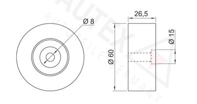 ROLA INTINZATOR CUREA TRANSMISIE AUTEX 641589 1