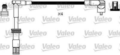 Комплект проводов зажигания VALEO 346184 для ALFA ROMEO 146