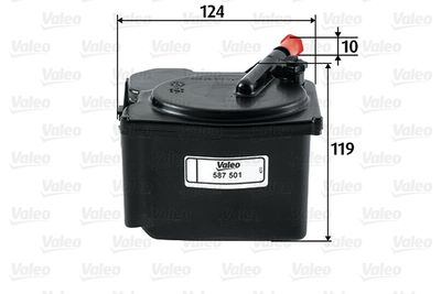 VALEO 587501 Топливный фильтр  для PEUGEOT 1007 (Пежо 1007)