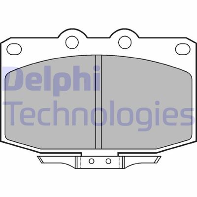 Комплект тормозных колодок, дисковый тормоз DELPHI LP621 для MAZDA RX-7