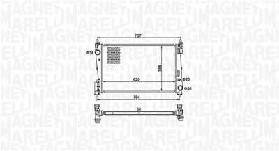 MAGNETI MARELLI Kühler, Motorkühlung