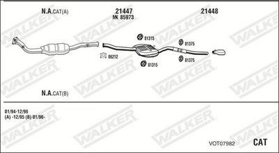 Изпускателна система WALKER VOT07982
