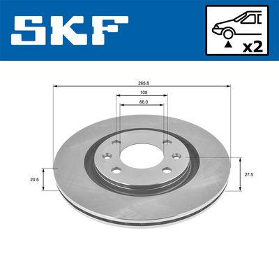 DISC FRANA SKF VKBD80094V2 1