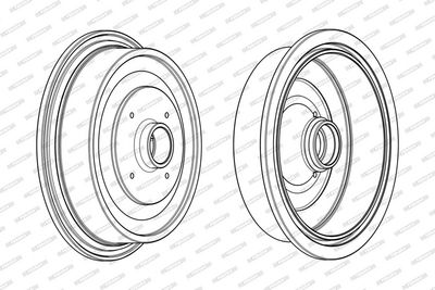 BREMSTROMMEL FERODO FDR329133 2
