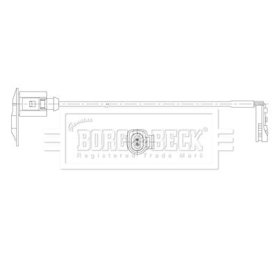 Сигнализатор, износ тормозных колодок BORG & BECK BWL3222 для AUDI TT