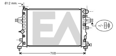 EACLIMA 31R54199 Крышка радиатора для OPEL ASTRA H GTC (A04)