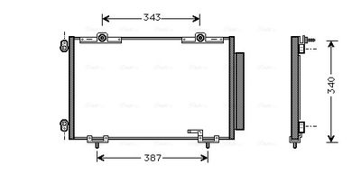 CONDENSATOR CLIMATIZARE AVA QUALITY COOLING TO5266D