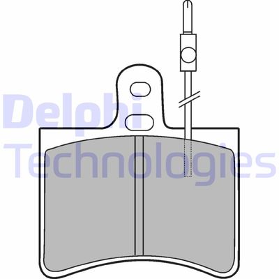 Комплект тормозных колодок, дисковый тормоз DELPHI LP113 для FIAT 242