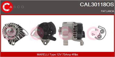Генератор CASCO CAL30118OS для LANCIA Y