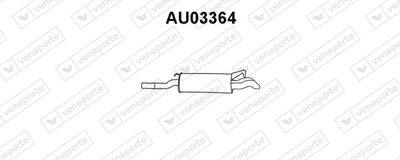 VENEPORTE AU03364 Глушитель выхлопных газов  для AUDI A6 (Ауди А6)