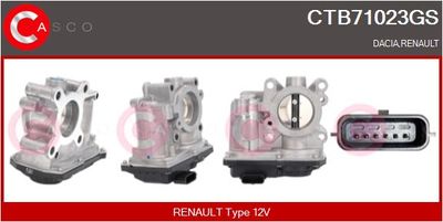 Hrdlo škrticí klapky CASCO CTB71023GS