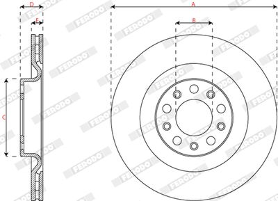 BREMSSCHEIBE FERODO DDF3038C 2