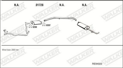 Изпускателна система WALKER RE94022