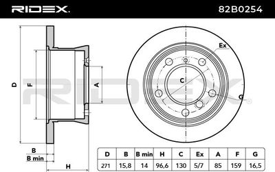 спирачен диск RIDEX