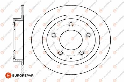 EUROREPAR 1642770480 Тормозные диски  для MAZDA 323 F V (BA) 1.5 16V