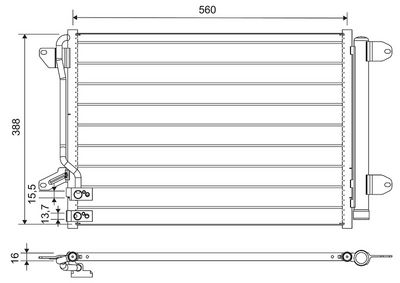 KONDENSATOR KLIMAANLAGE VALEO 812665 0