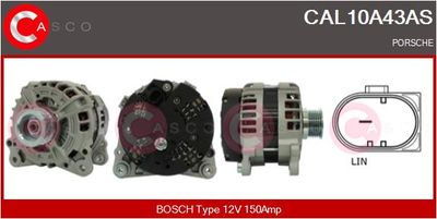Генератор CASCO CAL10A43AS для PORSCHE CAYMAN