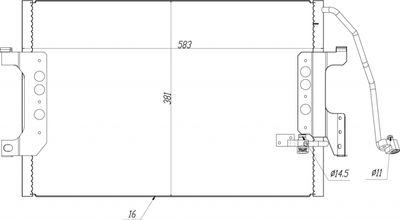 Конденсатор, кондиционер HART 619 556 для MERCEDES-BENZ VANEO