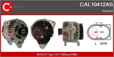 Генератор CASCO CAL10412AS для PORSCHE CAYMAN
