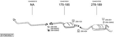 Изпускателна система BOSAL SYS03527