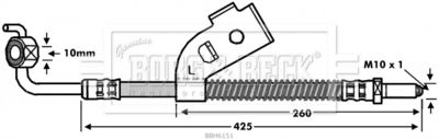 Brake Hose Borg & Beck BBH6151