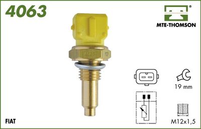 MTE-THOMSON 4063 Датчик включения вентилятора  для FIAT ALBEA (Фиат Албеа)